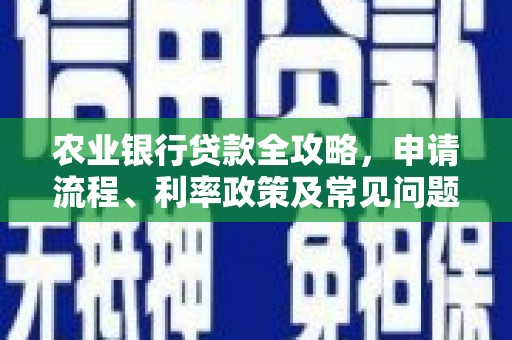 三都农业银行贷款全攻略，申请流程、利率政策及常见问题解析