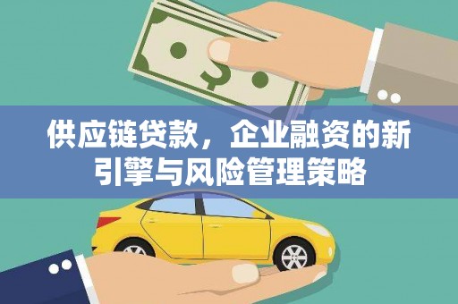 三都供应链贷款，企业融资的新引擎与风险管理策略