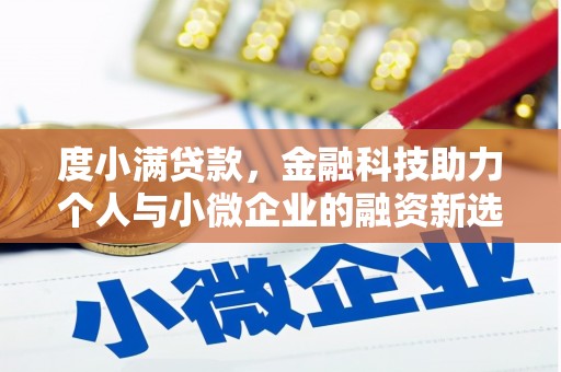 三都度小满贷款，金融科技助力个人与小微企业的融资新选择
