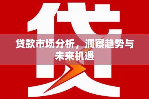 三都贷款市场分析，洞察趋势与未来机遇