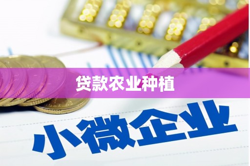 三都贷款农业种植