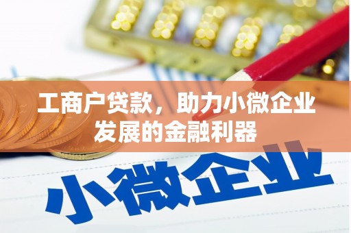 三都工商户贷款，助力小微企业发展的金融利器