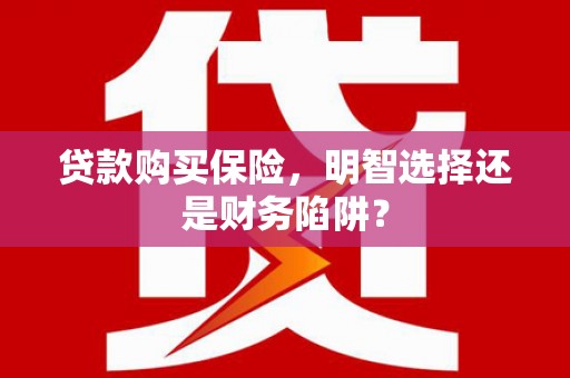 三都贷款购买保险，明智选择还是财务陷阱？