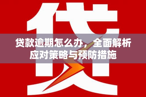 三都贷款逾期怎么办，全面解析应对策略与预防措施