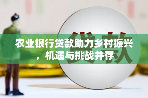 三都农业银行贷款助力乡村振兴，机遇与挑战并存