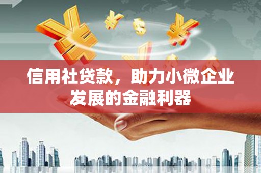 三都信用社贷款，助力小微企业发展的金融利器
