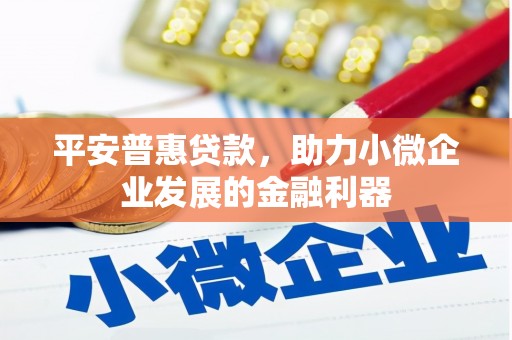 三都平安普惠贷款，助力小微企业发展的金融利器