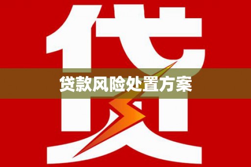 三都贷款风险处置方案