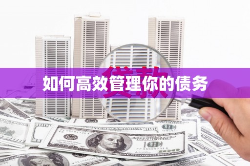 三都如何高效管理你的债务